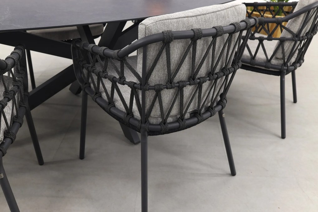 4SO Calpi/Privada 240x107 - Ovale tuinset - 7-delig