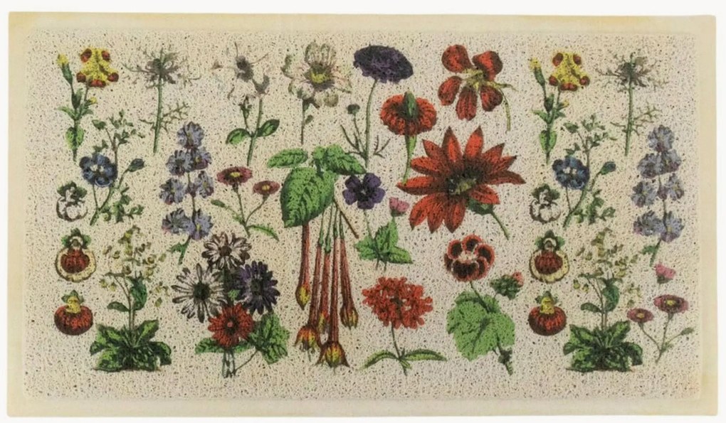 Wasbare deurmat Botanicals