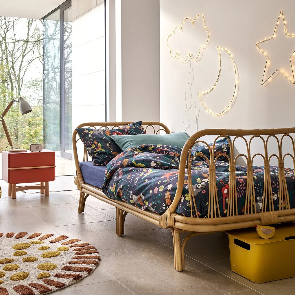 Kinderbed in rotan met bedbodem, Meïdo