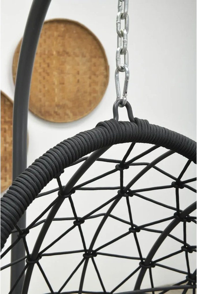 Garden Impressions Hangstoel Panama hangstoel ei - rope zwart