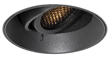 Moderne inbouwspot zwart GU10 rond trimless - Oneon Honey Modern GU10 Binnenverlichting Lamp