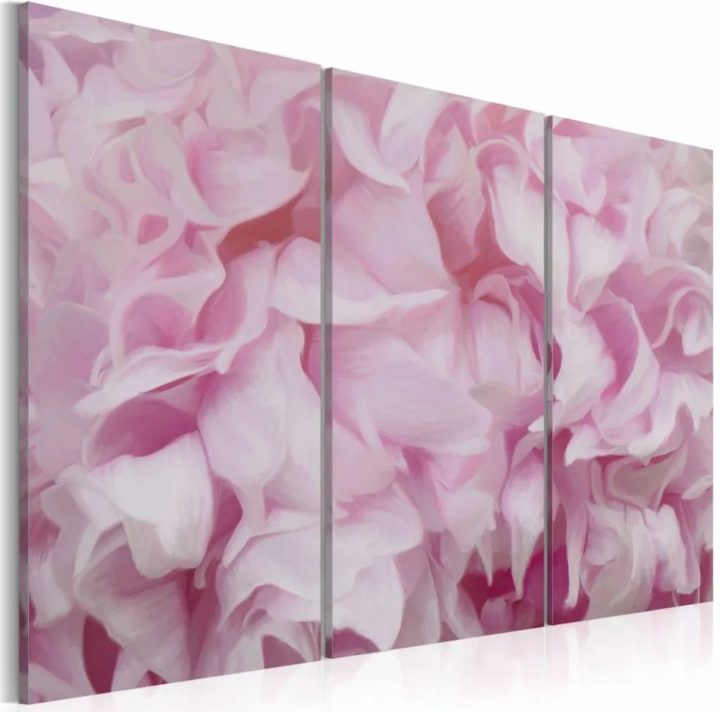 Schilderij - Azalea in roze , 3 luik