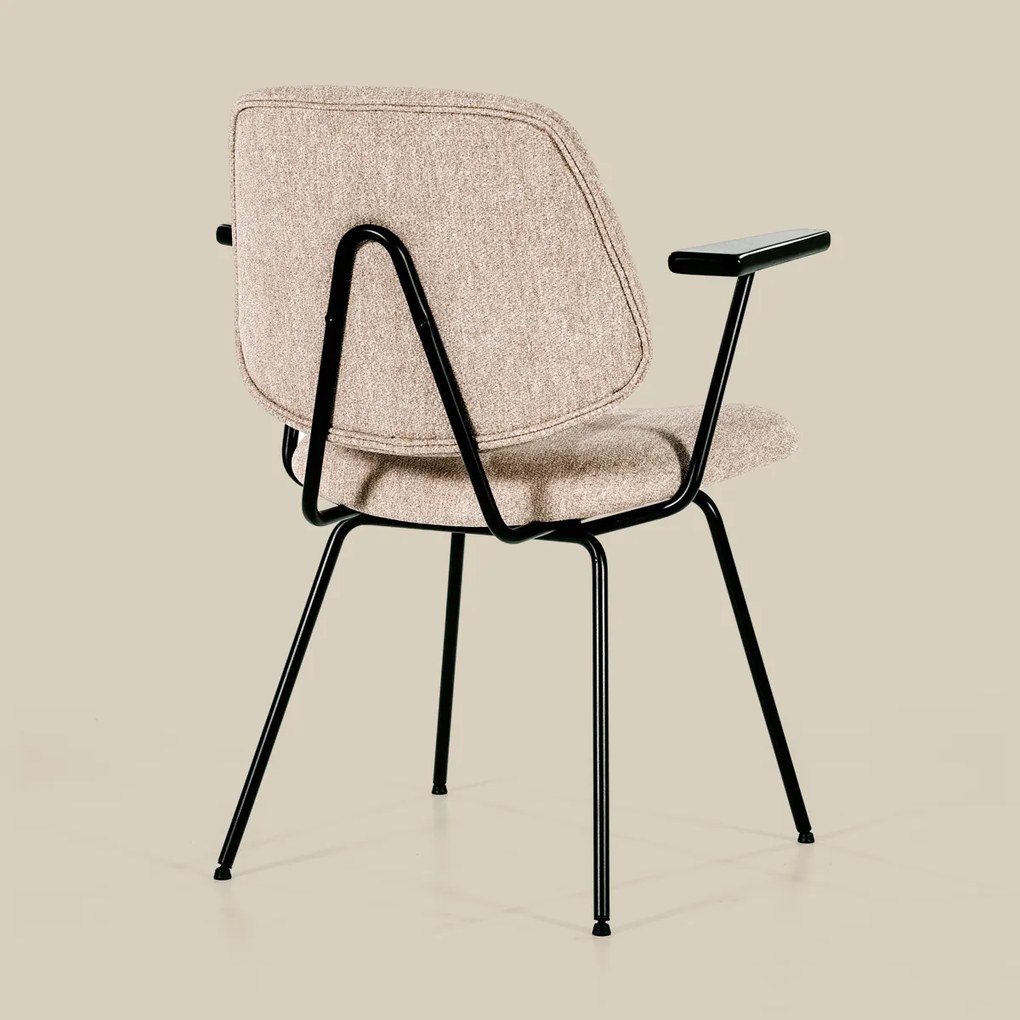 Beige Eetkamerstoel Met Arm