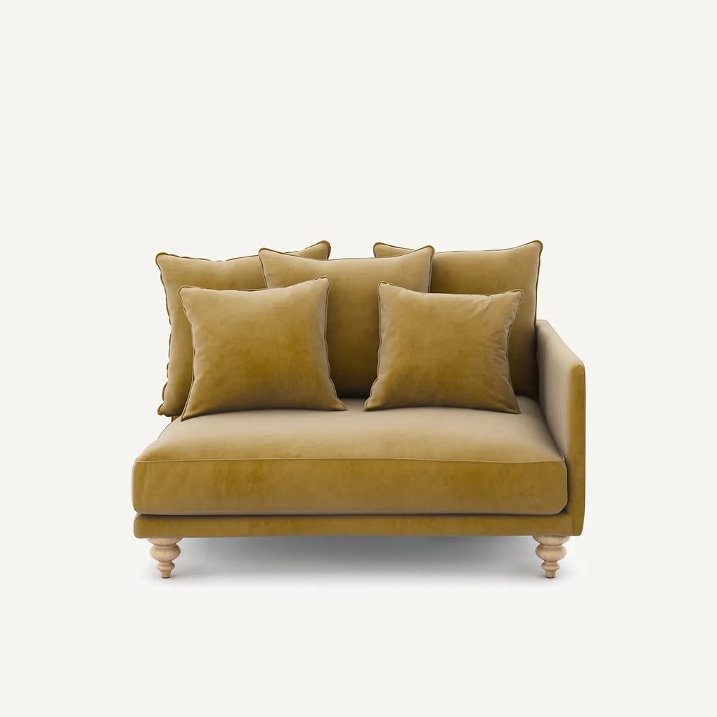 Halve bank in fluweel, Lazare