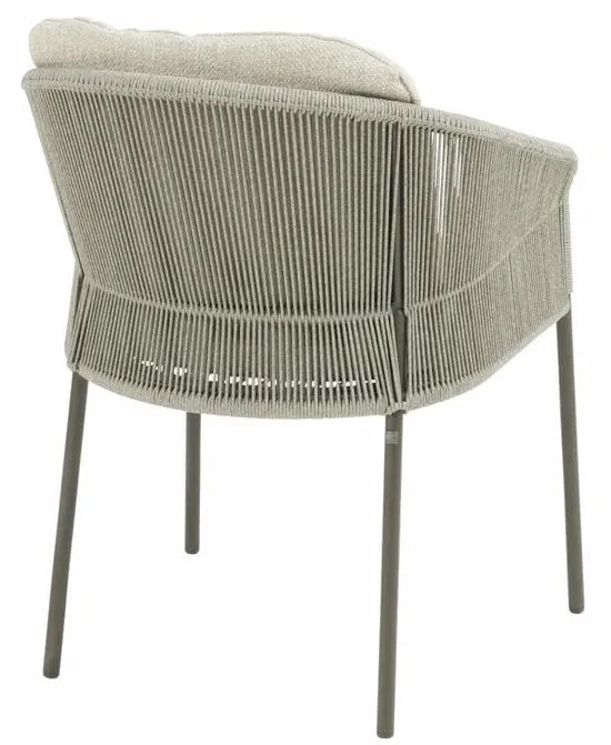 Taste by 4 Seasons Florence tuinset terre met Prado tafel keramiek 130 cm Tuinstoel   bruin weerbestendig