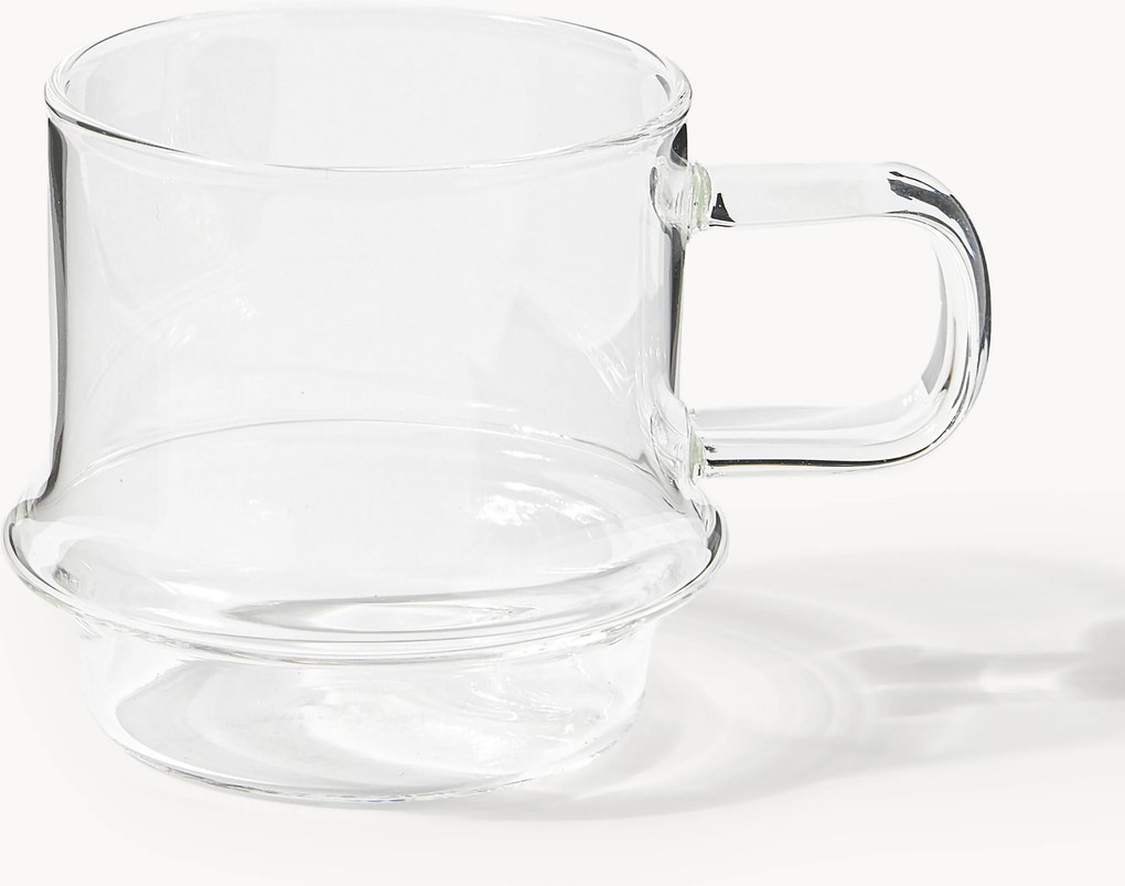 Kleine handgemaakte stapelbare mokken Josh, 4-delig