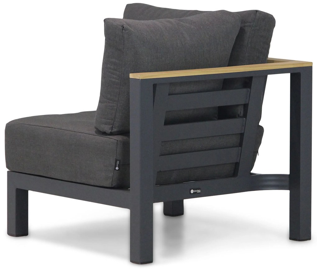 Hoek loungeset 6 personen Aluminium/Rope Grijs Santika Furniture Santika Shadow