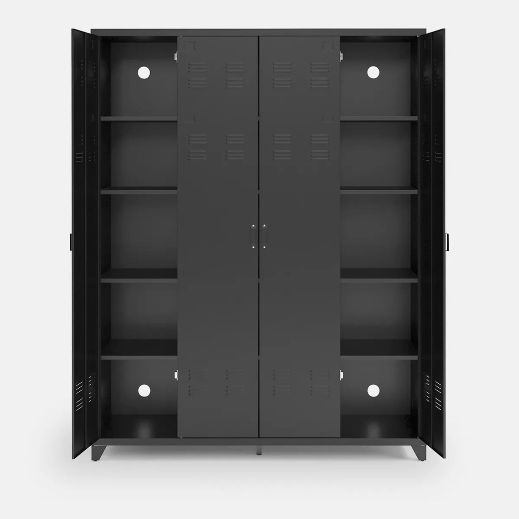 Metalen kast, 4 deuren, Hiba