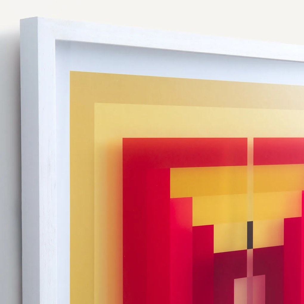 Gezeefdrukte glazen wandkunst, Seris