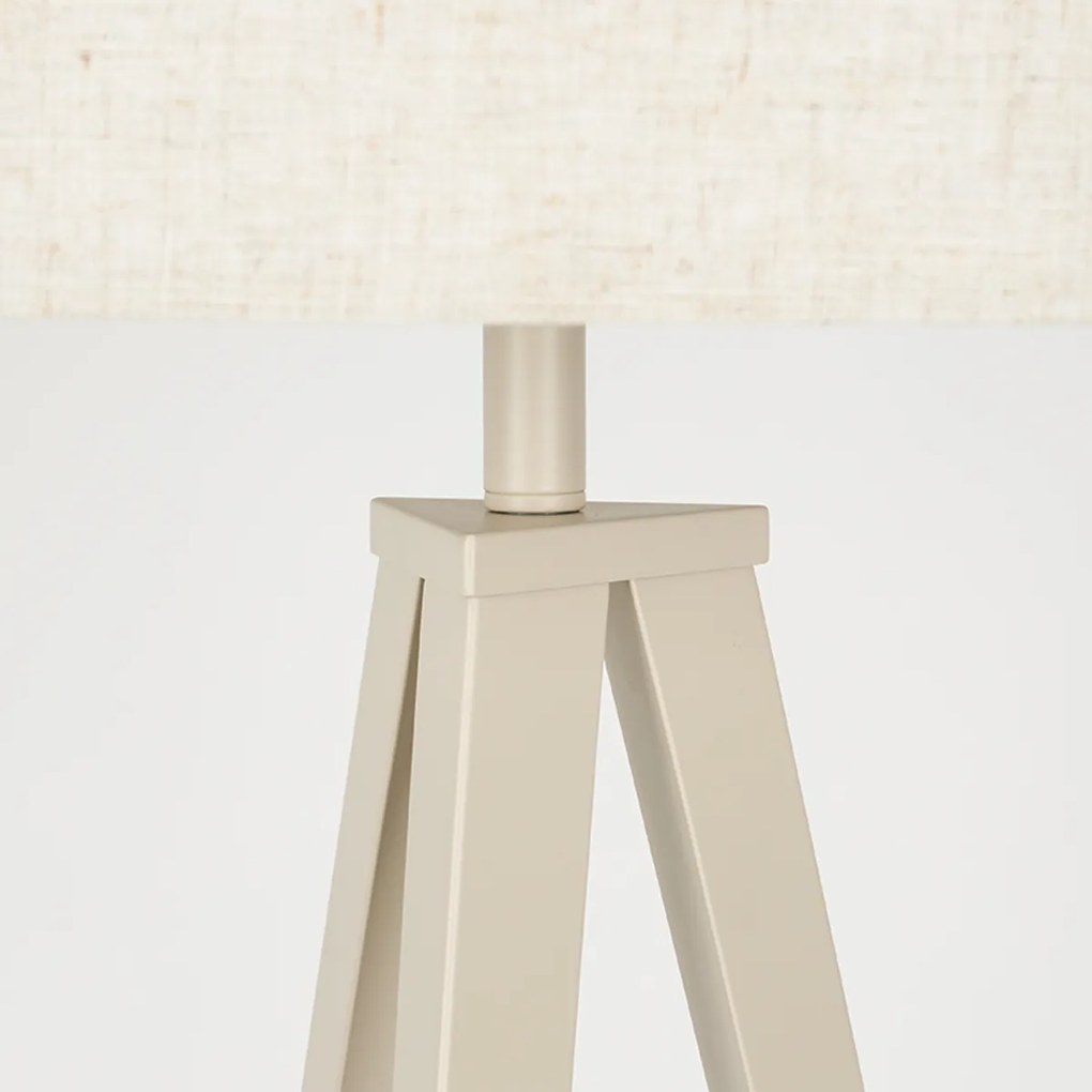 Zuiver Tripod Driepoot Vloerlamp Beige