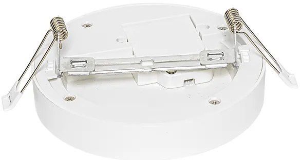 Set van 6 In- of opbouwspot wit 14 cm incl. LED 3 staps dim to warm met dipswitch - Trans