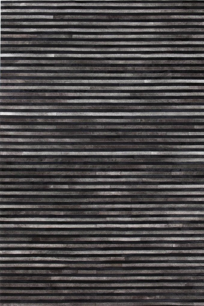 Linie Design - Leather Channel granite - 170 x 240 - Vloerkleed