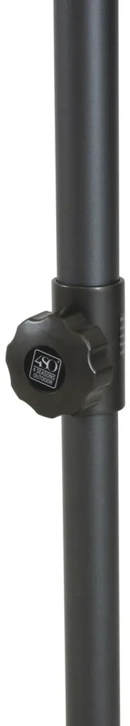 4-Seasons stokparasol Azzurro 350 cm - Charcoal OP=OP