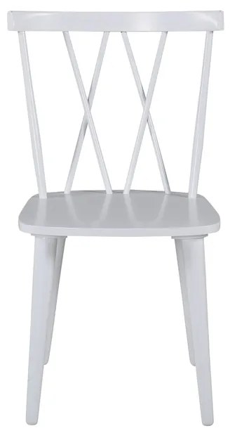 Jörn Eetkamerstoel - Fredrik - Wit - Rubberhout - Jörn