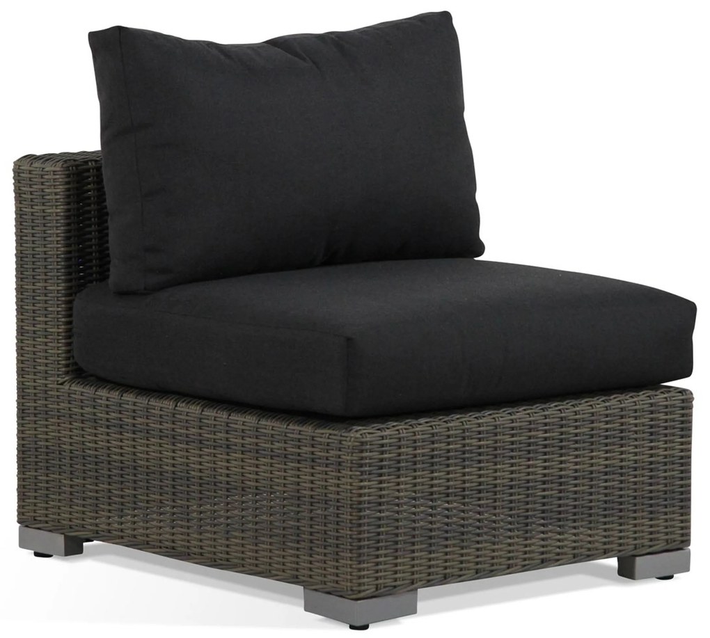 Hoek loungeset 5 personen Wicker Taupe Garden Collections Toronto