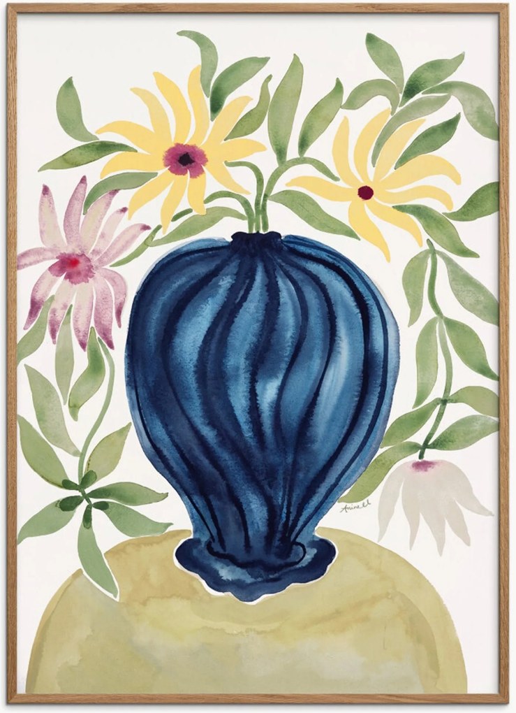 Ingelijste digitale print Dahlia Love