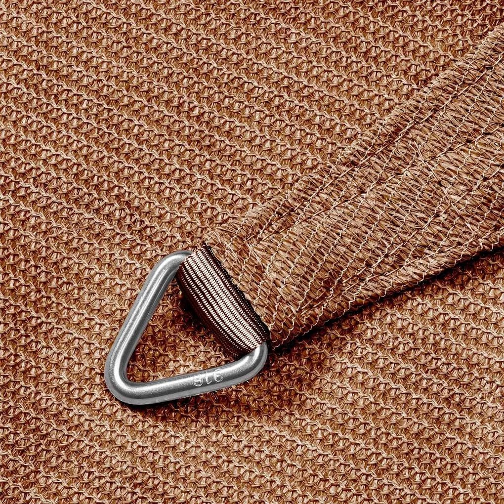 Platinum Coolfit schaduwdoek vierkant 5.0x5.0x5.0x5.0m - Zand