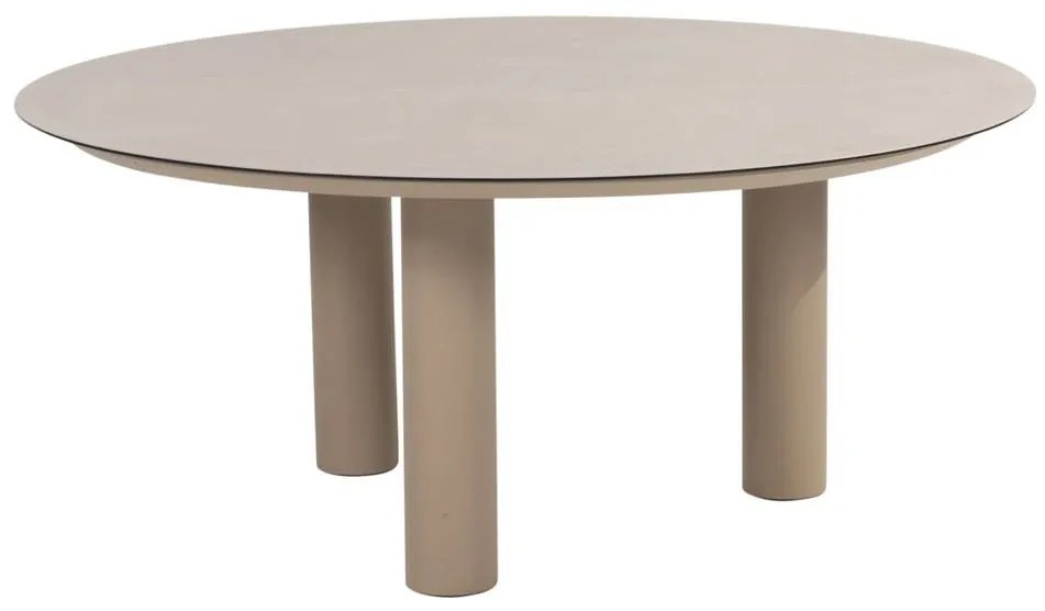 Taste by 4 Seasons Donato low tuintafel latte met geprint keramisch blad Ø 160 cm SALE Tuintafel   beige weerbestendig