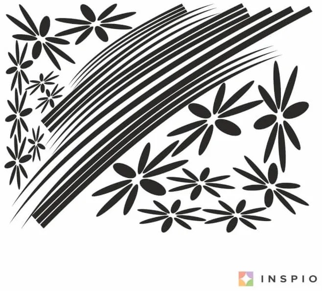 INSPIO Sisi bloemen – muurstickers