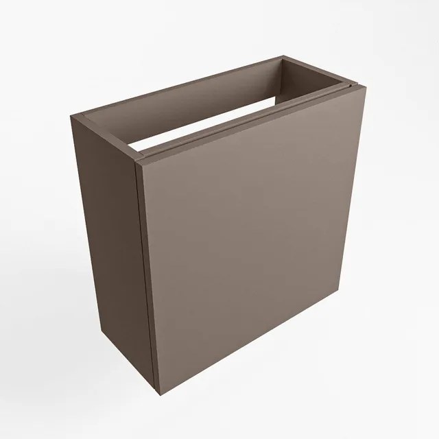 Mondiaz FOWY fonteinonderkast - 50x22x50cm - 1 deur - push to open - softclose - Smoke FOWYTO50Smo1D