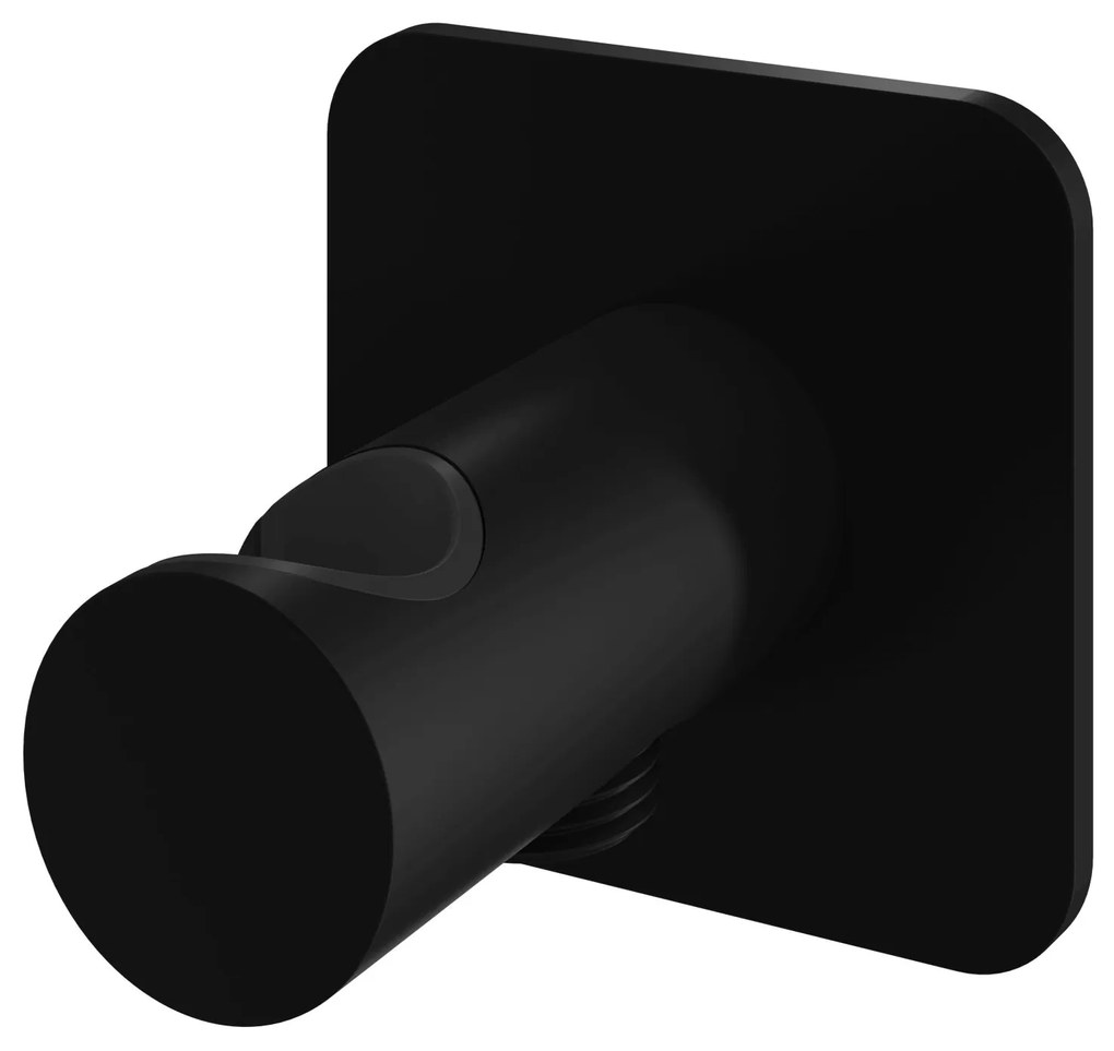 Hotbath Gal wandsteun met uitlaat zwart mat