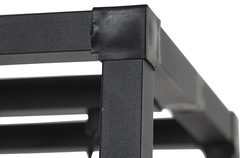 Industriële vloerlamp zwart 3-lichts - Big Cage