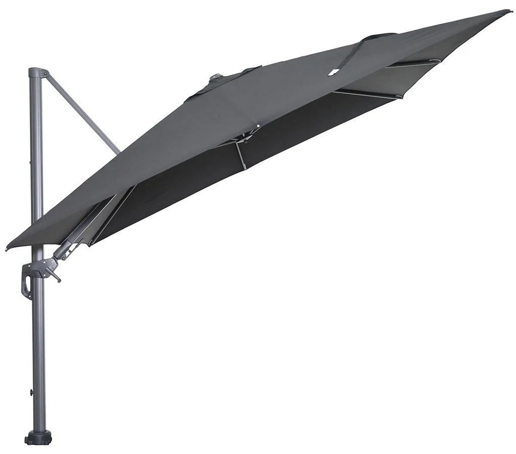 Garden Impressions Hawaii zweefparasol 300x300 cm - frame carbon black - doek zwart