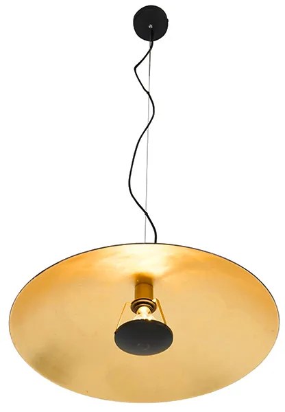 Vintage hanglamp zwart met goud 60 cm - Emilienne