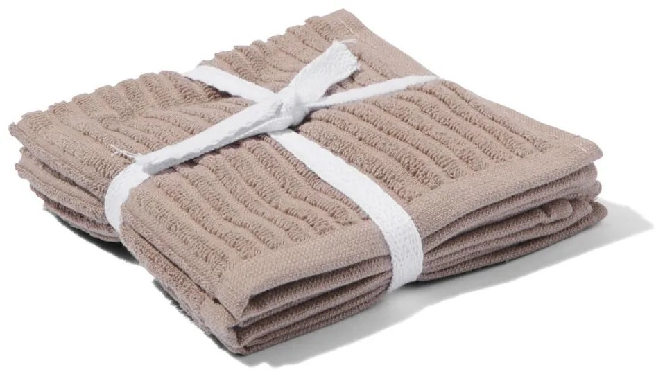 HEMA Vaatdoekjes 30x30 Katoen Bruin - 3 Stuks (naturel)