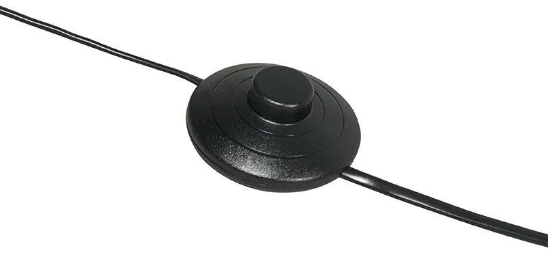 Moderne booglamp zwart met kap - Vinossa