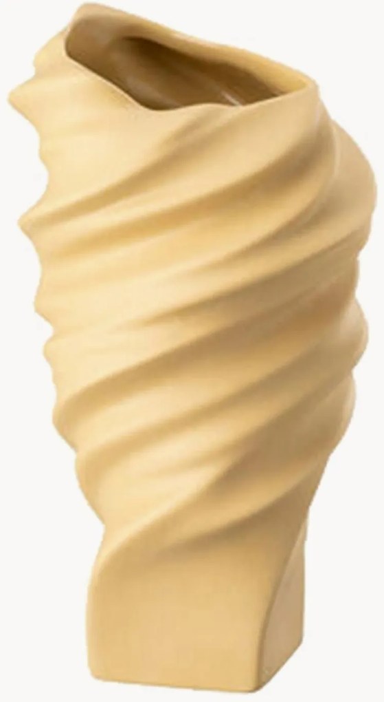 Porseleinen mini vaas Squall Fossil, H 11 cm