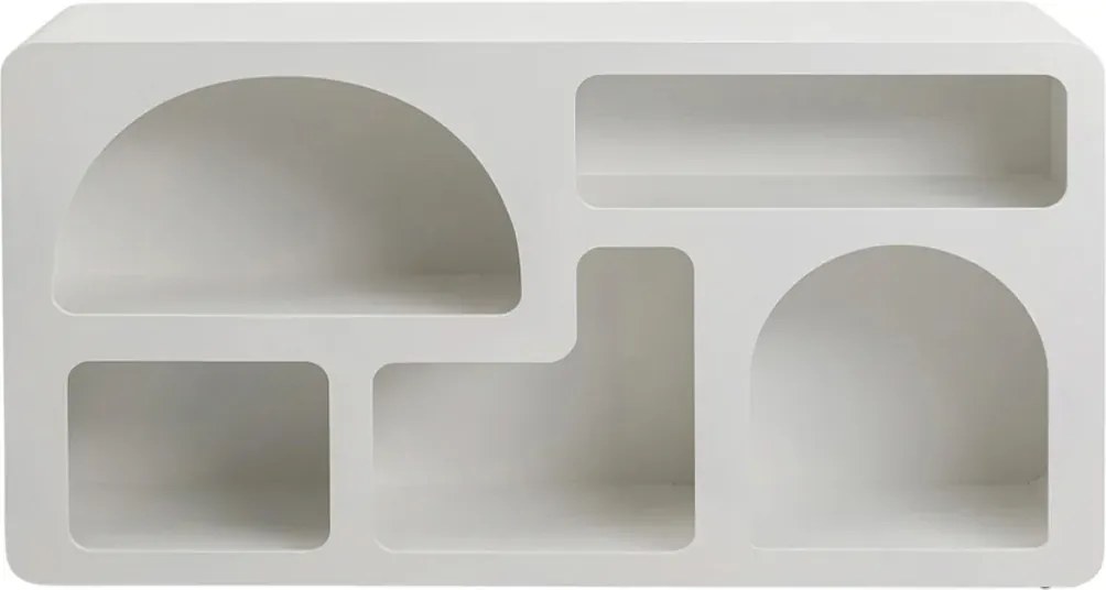 Kare Design Paco Lage Vakkenkast Organische Vorm - 140x32x75cm.