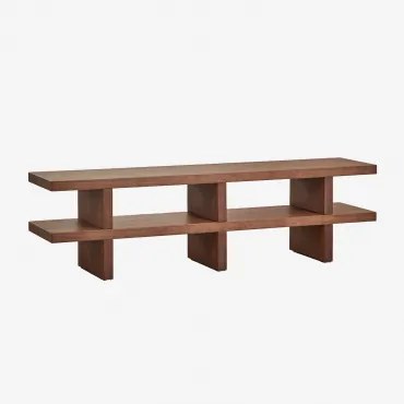 Viviene 150x35 Cm Mdf Tv-meubel Marrón Nogal Oscuro - Sklum