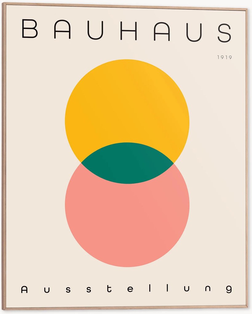 Ingelijste digitale print Bauhaus