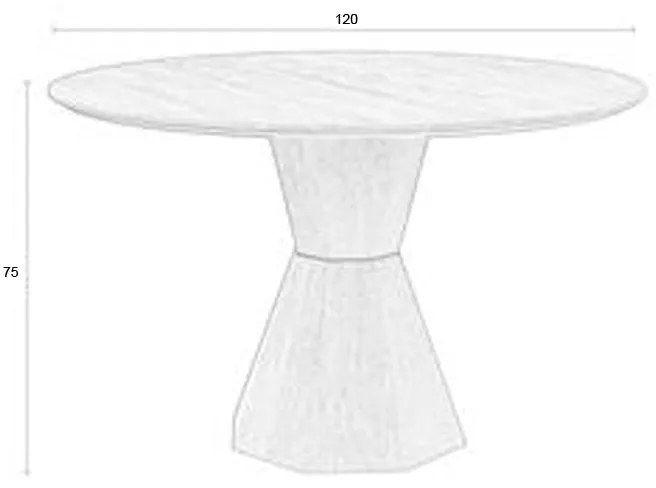 Zuiver Lotus Ronde Eettafel Eiken - 120 X 120cm.