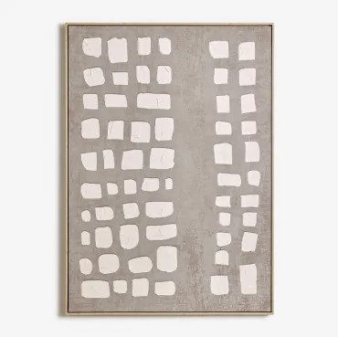 Decoratief Schilderij 100x140 Cm Handgeschilderd Op Tuvix Canvas Natuurlijke Kleuren - Sklum