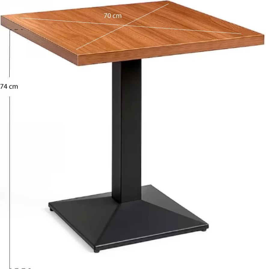 Kuat Zwart 70 cm tafel