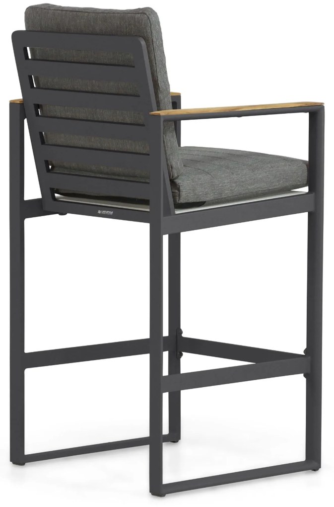 Barstoel Aluminium Grijs-antraciet Lifestyle Garden Furniture Faro