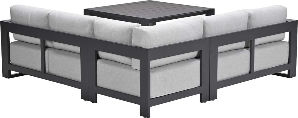 Garden Impressions Malakka lounge dining set 4-delig - valley sand