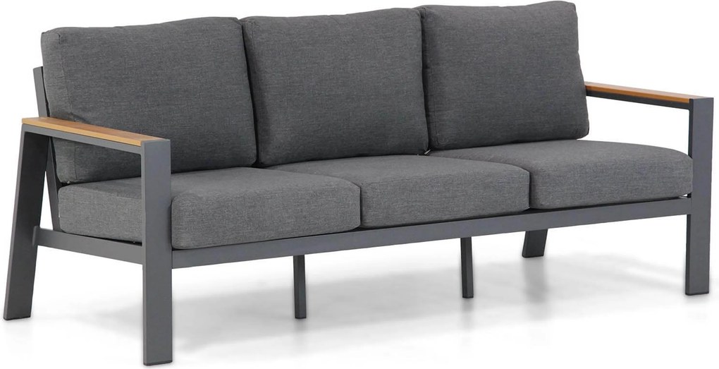 Stoel en Bank Loungeset 5 personen Aluminium/polywood Grijs Domani Furniture Roseto
