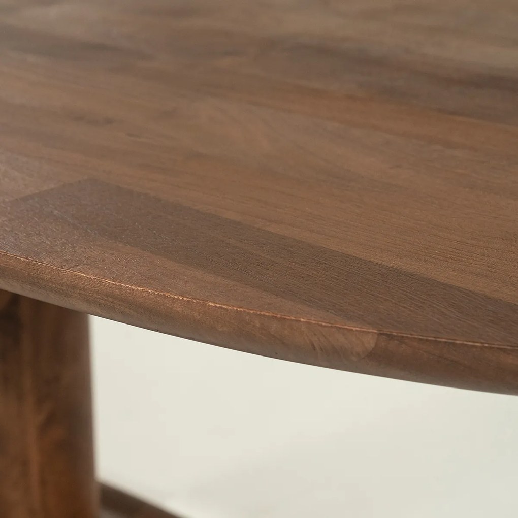 Eleonora Coco Bruine Ovale Eettafel 300cm - 300 X 110cm.