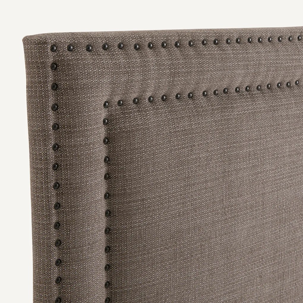 Hoofdbord met studs en mêleestof H120 cm, Kardly