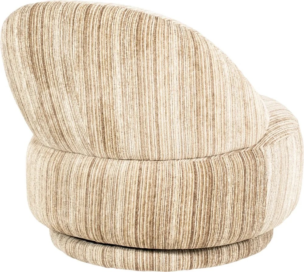 Retro Stoffen Fauteuil Bruin