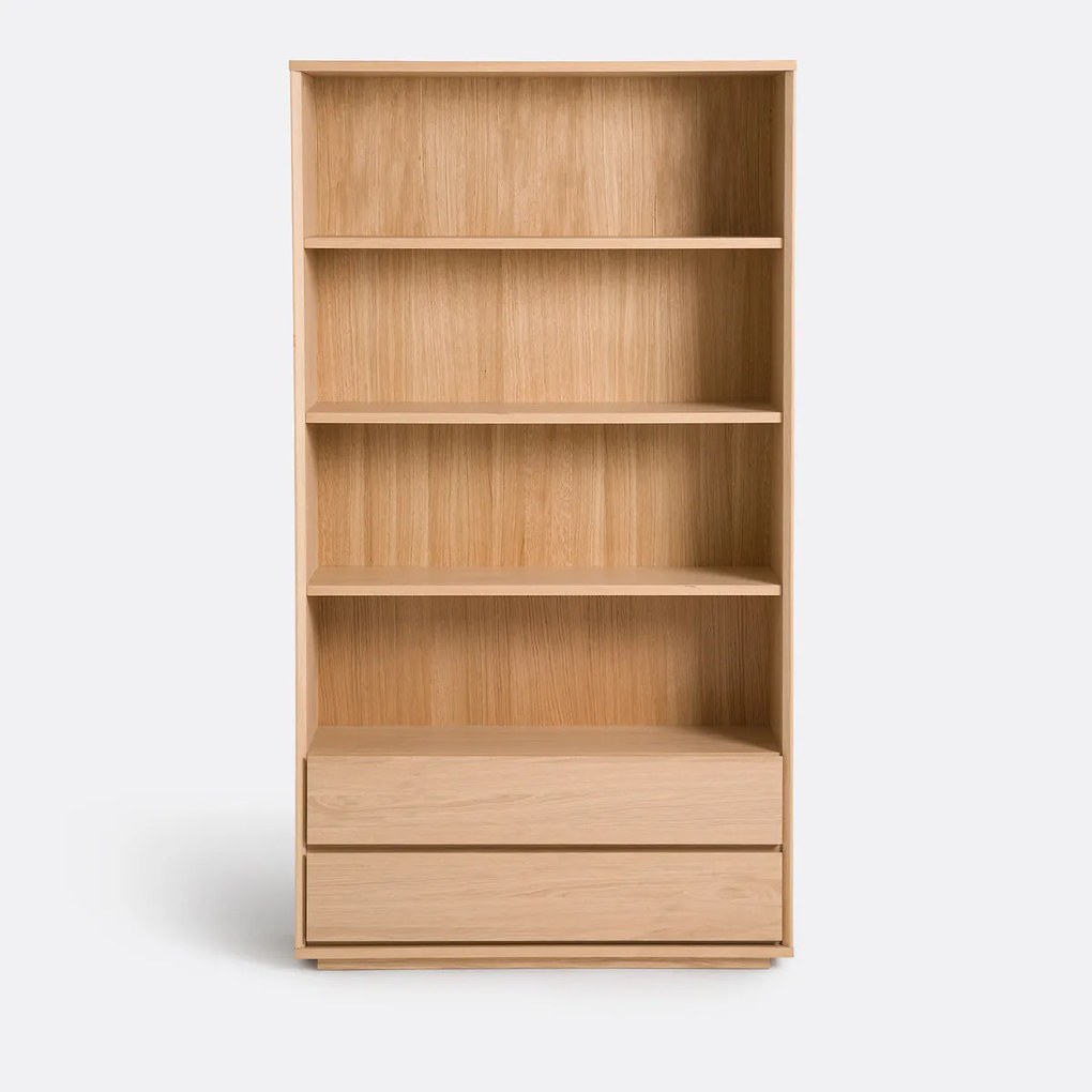 Boekenkast met 4 nissen en 2 lades, Norrem