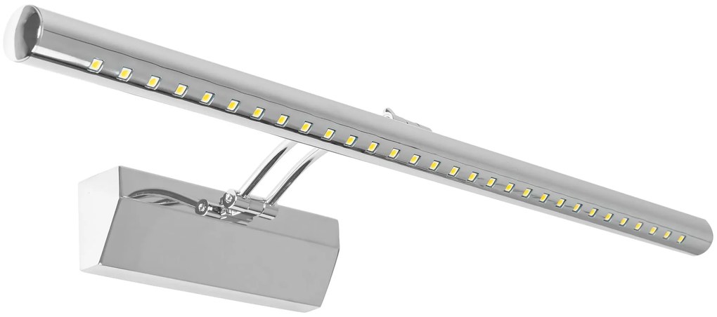 Wandlamp, azuurblauwe LED boven een spiegel 7W 55CM APP365-1W CHROME