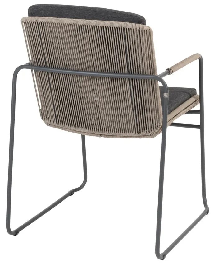 Taste by 4 Seasons Parma stapelbare tuinstoel antraciet  Tuinstoel    taupe weerbestendig