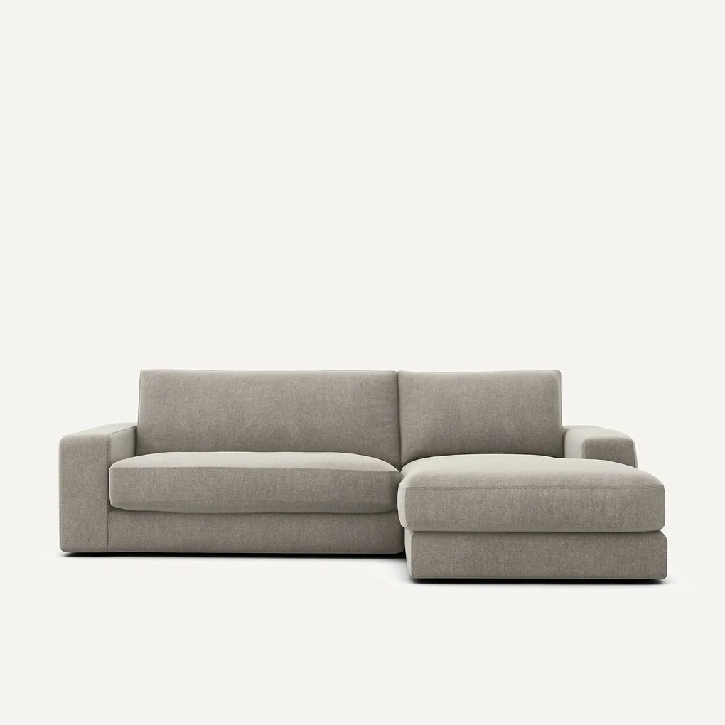 Hoekbank, chenille fluweel, Skander