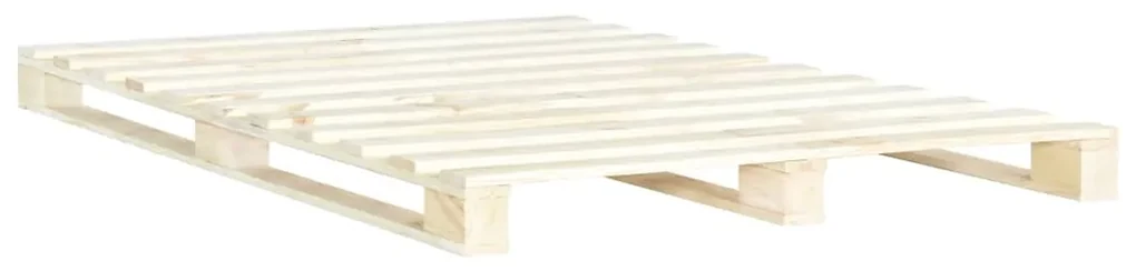 vidaXL Bedframe pallet massief grenenhout 160x200 cm