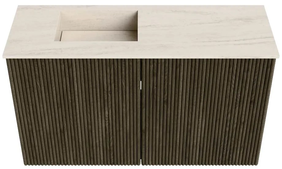 Mondiaz Joya DLux 70cm toiletmeubel shadow met wastafel faye links zonder kraangat meli