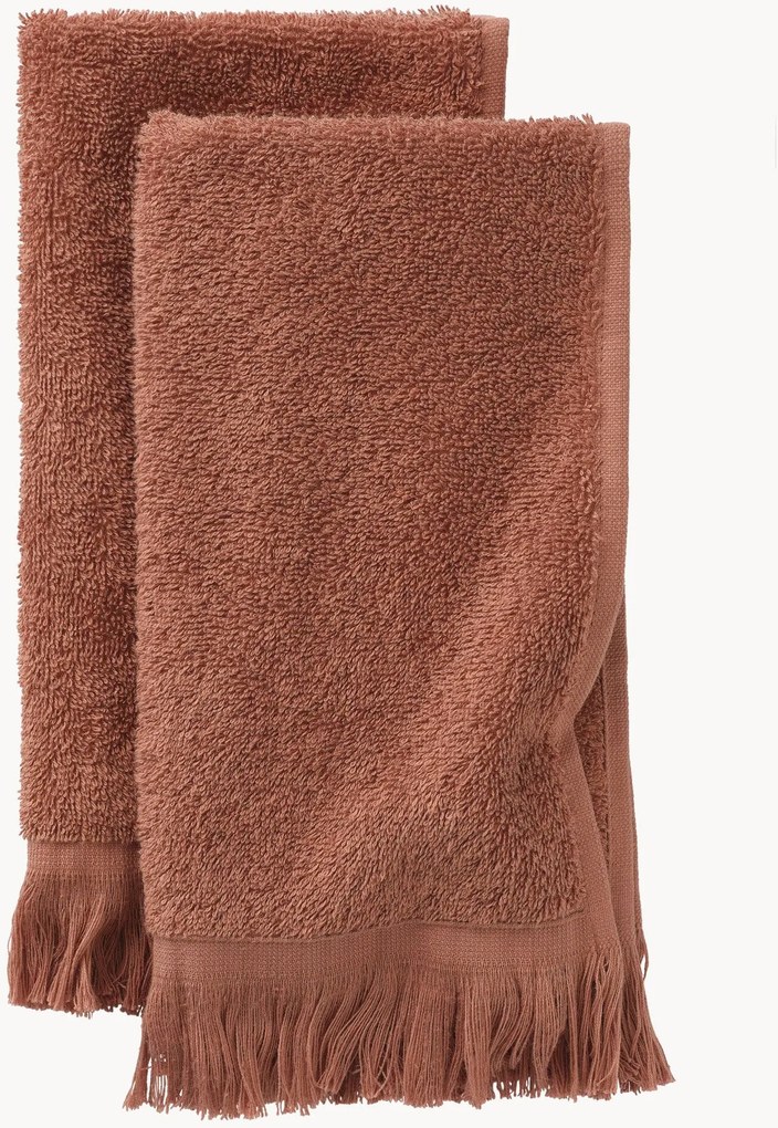 Gastendoekjes van katoenen badstof Molly, 2-delig